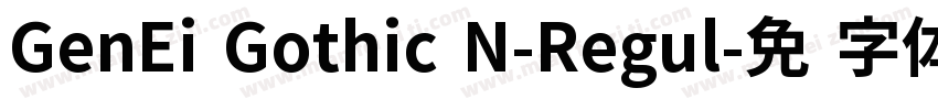 GenEi Gothic N-Regul字体转换